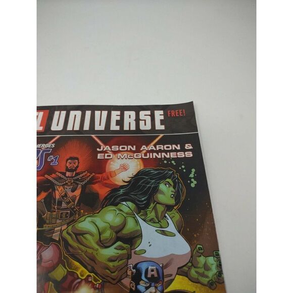 Marvel Universe Avengers No 1 Preview 2018 Jason Aaron Ed McGuinness Young Guns - Picture 4 of 7